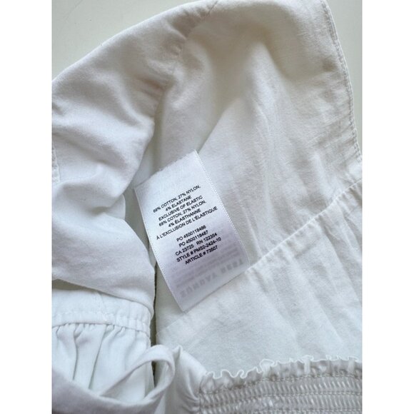 Aritzia SUNDAY BEST Lolita White Cotton Poplin Lace Up Corset Blouse, Size XS - Picture 10 of 11